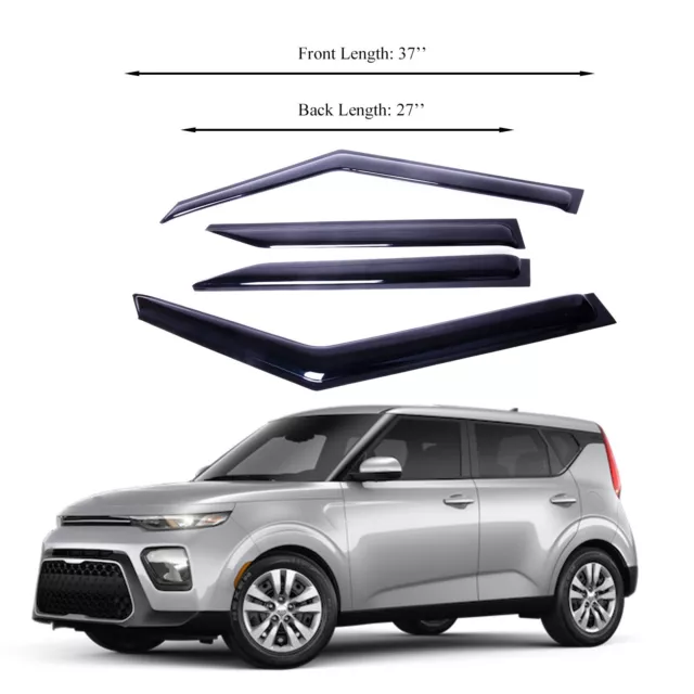 Fits kia soul booster 2000-2023 Side Window Visor Sun Rain Deflector Guard