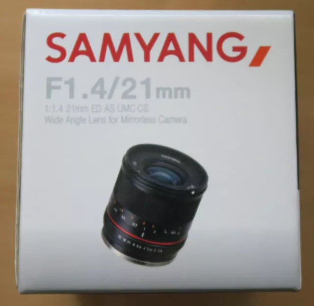 Samyang 21mm f1.4 ED AS UMC CS für Sony E - neuwertig - Originalverpackung