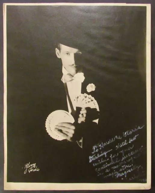 Photograph, "Carlyle Magician," 1940 Inscribed To Harold & Gloria Sterling