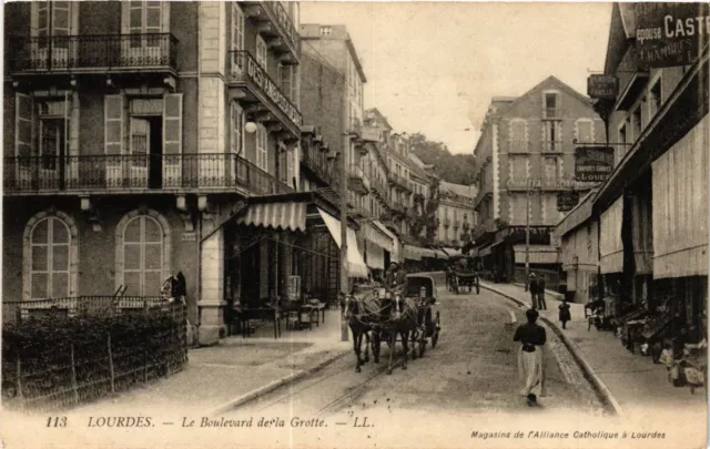 CPA LOURDES Le Boulevard de la Grotte (414863)