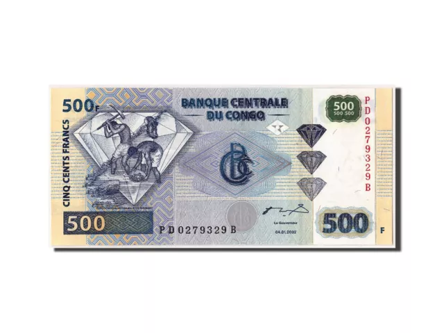 [#306067] Billet, Congo Democratic Republic, 500 Francs, 2002, 2002-01-04, NEUF