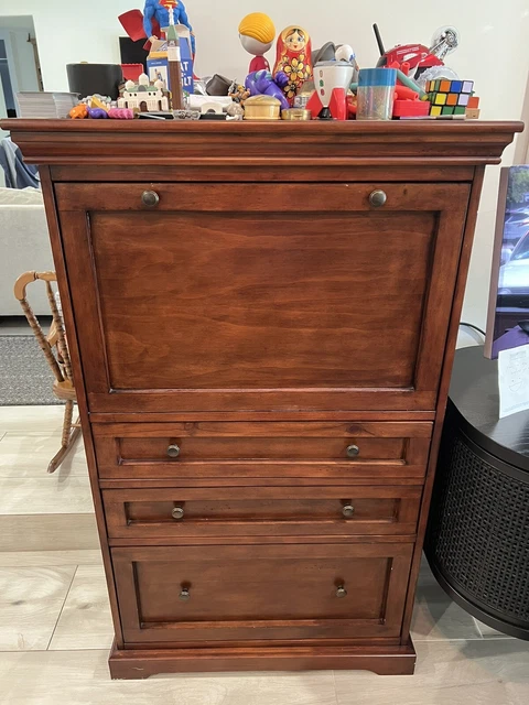secretary desk with drawers