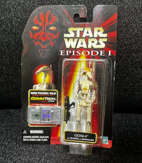 STAR WARS Episode 1 Battle Droid OOM-9 Figure Commtech Chip 1998 Hasbro NEW