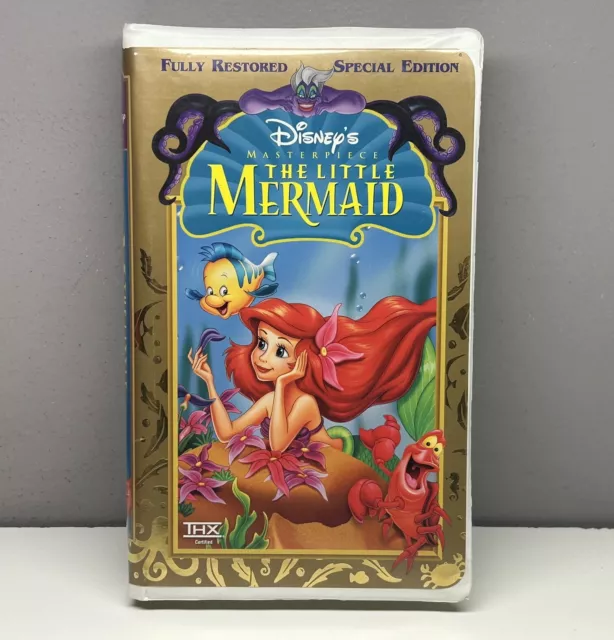 DISNEY THE LITTLE Mermaid VHS Video Tape Masterpiece Clamshell Case ...