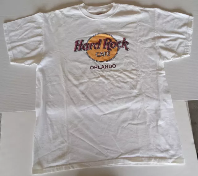 Orlando Hard Rock Cafe Shirt Adult Large White