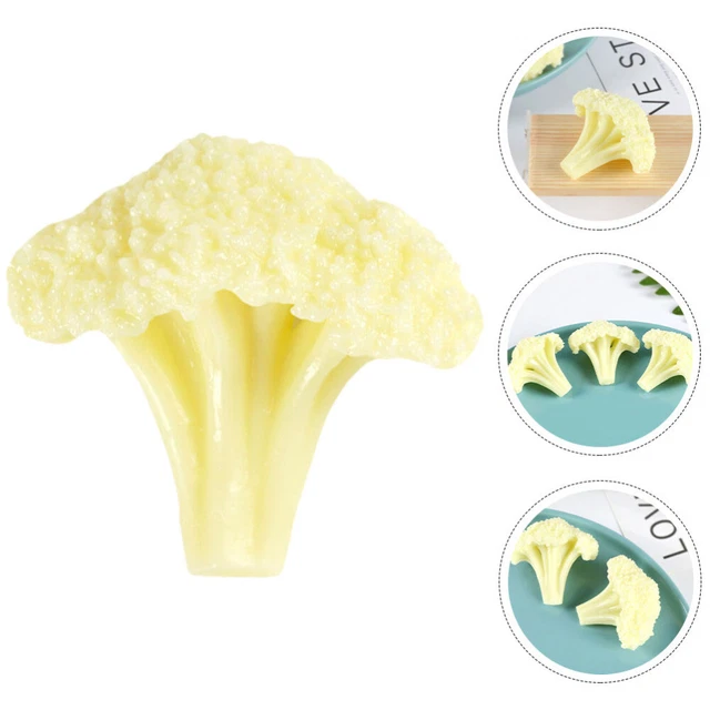SIMULATION BROCCOLI SLICE Cauliflower Model Display Food Restaurant ...