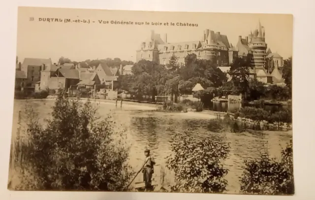 CPA, DURTAL (49), Vue Sur Le Loir et le Château