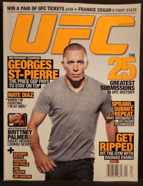 UFC MMA Mixed Martial Arts Magazine December / January 2011 Georges St-Pierre