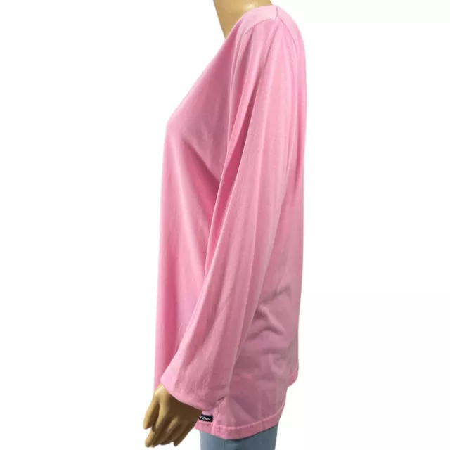 SIVVAN LONG SLEEVE Shirt Women Pink Solid Under scrub Tee Lightweight ...