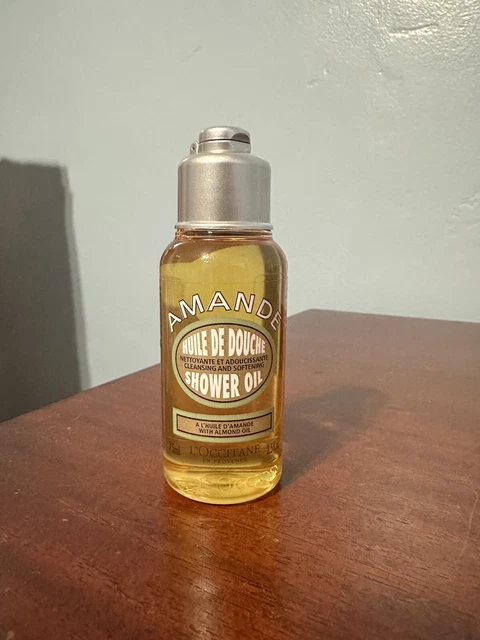 Aceite limpiador de ducha L'Occitane almendras 2,5 fl oz 75 ml COMPLETO