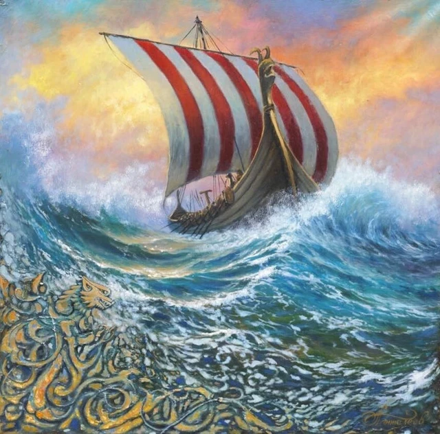 Viking Ship Oil Paintings For Sale FOR SALE! PicClick UK