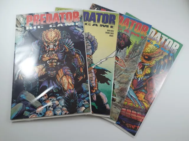 DARK HORSE COMICS-LOT of FOUR(4) PREDATOR BIG GAME ISSUES 1 to 4-BOARDED/BAGGED