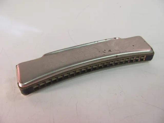 Vintage Harmonica M Hohner Echo Key C Curved Made in Germany Original Box 1937