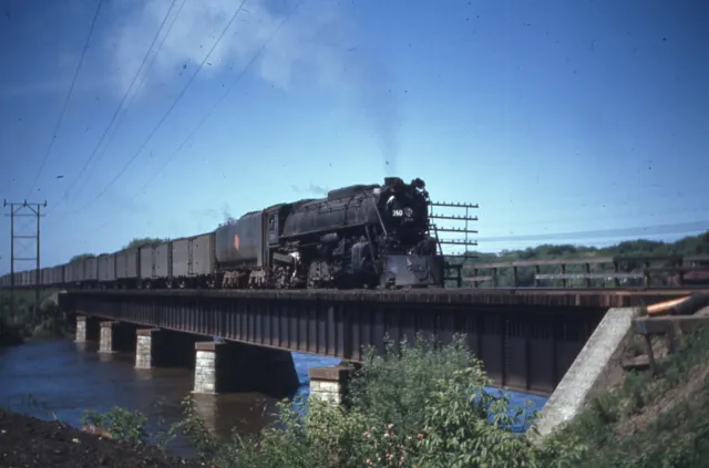 Duplicate  Train Slide Milwaukee 4-8-4 #260 07/1948 Elgin Illinois