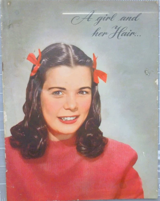 1947 A Girl and Her Hair - Proctor & Gamble Drene Shampoo - Advertising Booklet