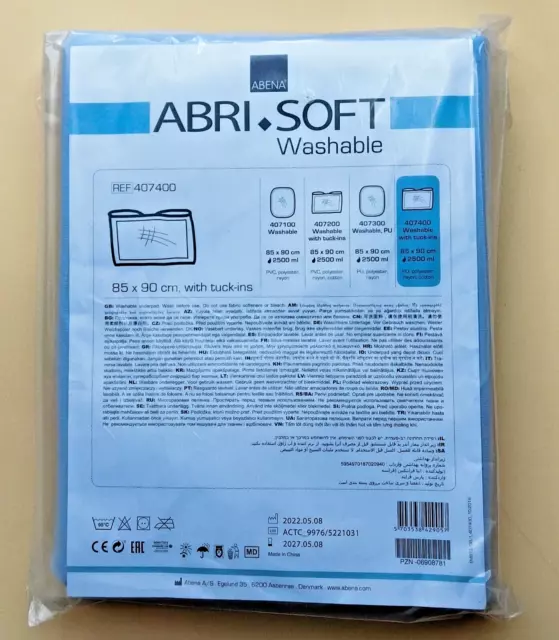 Unterlage Matratzenschoner waschbar, Abena Abri Soft /Inkontinez 85x90cm 2500ml