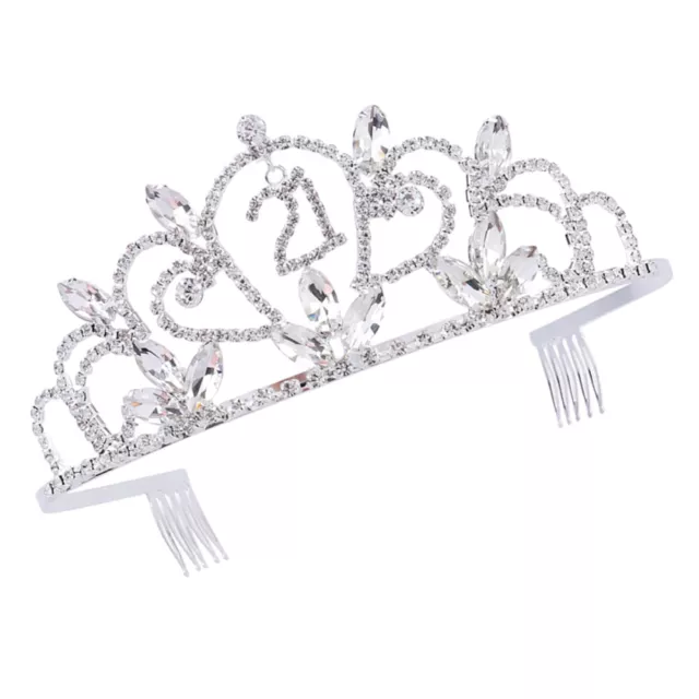 21 Th Birthday Tiaras Crowns Crystal Headpiece Bridal Headband Dinner Party