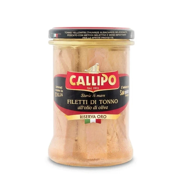 Filetti Di Tonno Con Olio Di Oliva  -Riserva Oro- Callipo Da Gr. 300