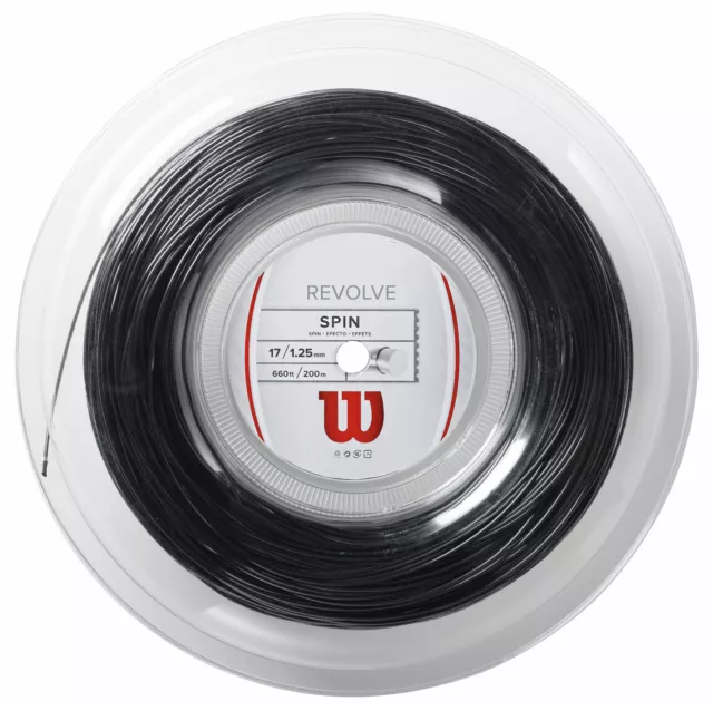 Wilson Revolve ( 200m Rolle ) schwarz 1,30 mm (0,62 EUR/m)