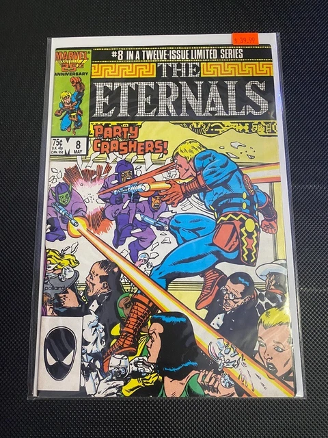 The Eternals #8 May 1986 Party Crashers Marvel Comics Boarded Comic Book NM