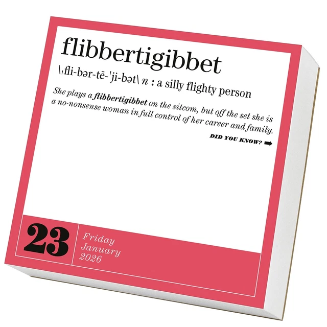 365 NEW WORDS-A-YEAR Page-A-Day® Calendar 2026: from the Editors of ...