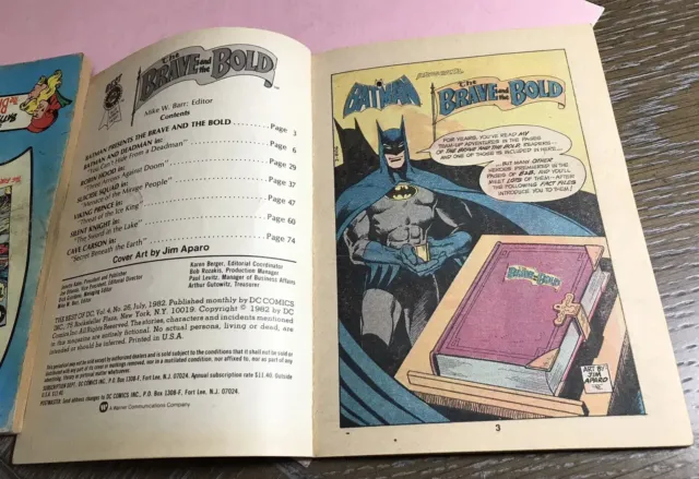 The Brave and the Bold Mini Comic Blue Ribbon Digest 1982 #26 Vol. 4 3