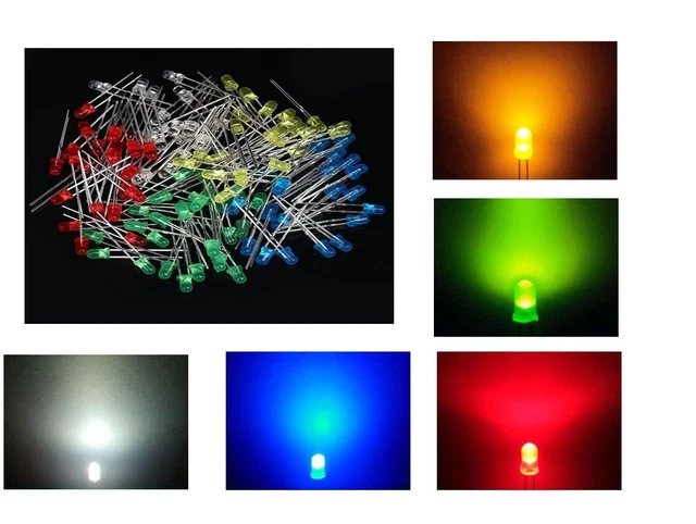 ALPHA ELETTRONICA - Diodo LED 3mm Rosso - Alta Luminosità, Lente - Foto 5