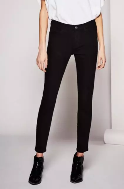 NWT $198 Sz 29 Current Elliott The Stiletto Stretch Skinny Jeans Clean Black