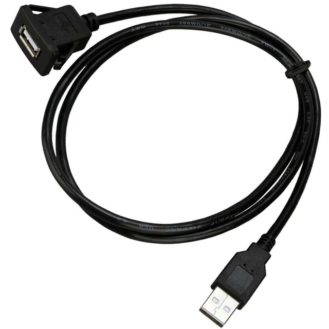 Cavo di prolunga universale da 3,5 mm per auto con jack audio USB e presa USB a incasso per cuffie