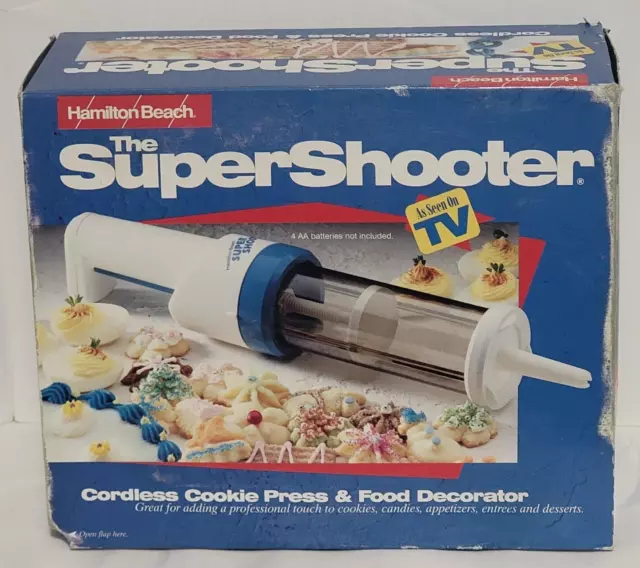 Vintage Hamilton Beach Super Shooter 80000 Cordless Cookie Press Food Decorator