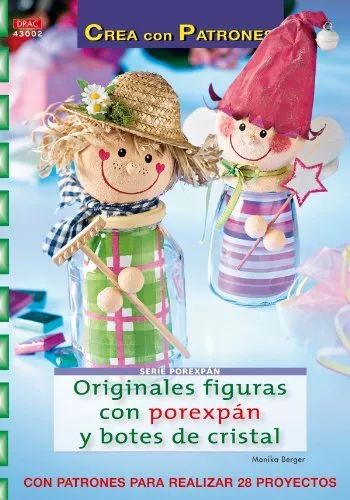 Serie Porexpán nº 2. ORIGINALES FIGURAS CON POREXPÁN Y BOTES DE CRISTAL (Cp- Se