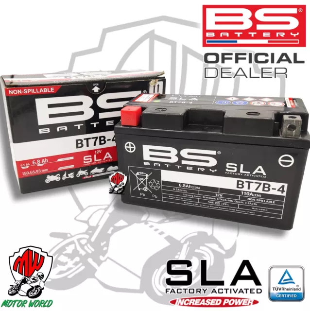 Batterie BS Batterie SLA BT7B-4 Sans Entretien Ducati 1199 PANIGALE S Tric