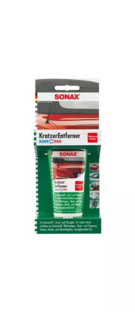 SONAX Kunststoffreiniger KratzerEntferner Kunststoff NanoPro 0,075 L (03050000)