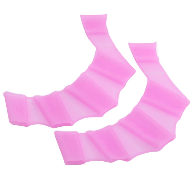 1 Pair Swimming Handcuffs Flippers Silicone Swimming Finger Webbed Swim P