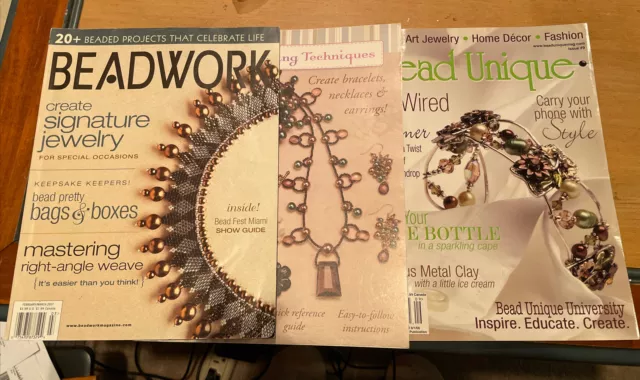 Lot B 6 Bead Beading Books Beaded Designing Wire Jewelry Beadwork Adornment  