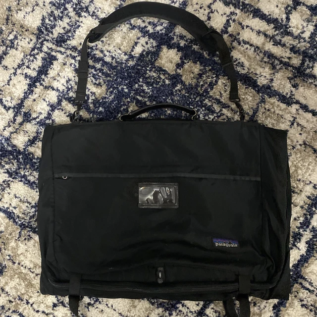 Patagonia Hanging Garment Travel Bag Tri-Fold Black Made in USA 48118