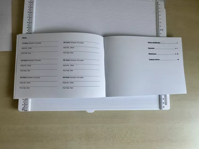 Porsche 911 Service History Book Blank 3