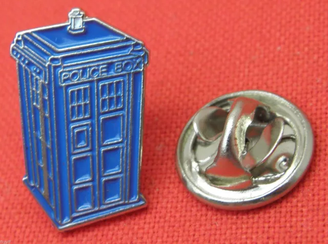 DR WHO TARDIS  PIN 2cms x 1.4 cms approx BUY 2 WE SEND THREE