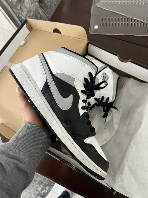 Scarpe da ginnastica Nike Air Jordan 1 bianco medio taglia UK 12 - 554724-073 - USATE