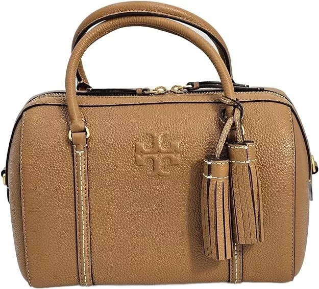 Tory Burch 141955 Thea Tan With Gold Hardware Leather Women's Small Satchel Bag 2