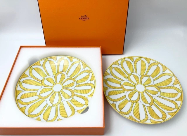 Hermes Bleus d'Ailleurs Set of 2 Dinner Plate 27 cm porcelain tableware 086