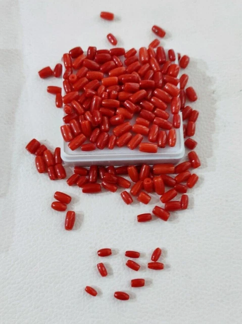 Perles de coral rondes rouge vf perles de coral perles de | Etsy
