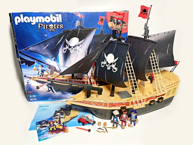 PLAYMOBIL BARCO PIRATA Raiders (6678) Con Caja DVD e Instrucciones