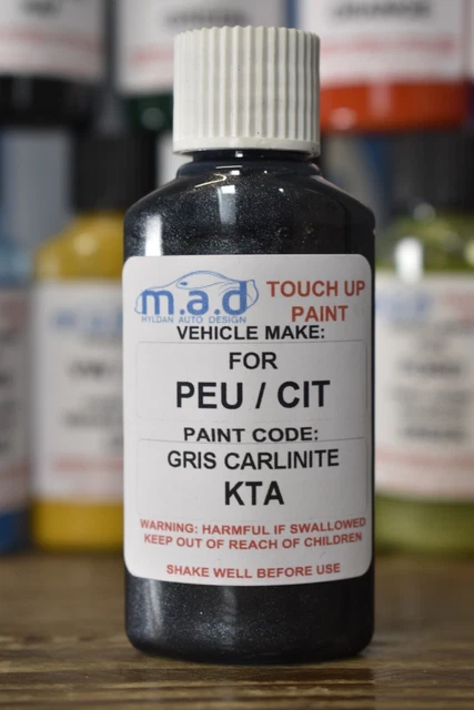 PEUGEOT CITROEN Ktv Black Perla Nera Touch Up Repair Paint Kit Chip PEUGEOT CITROEN Ktv Black Perla Nera Touch Up Repair Paint Kit Chip