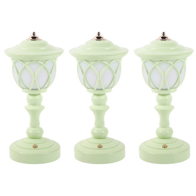 3pcs  mini lampe de table de chambre à coucher salon lampe de chevet de lit de