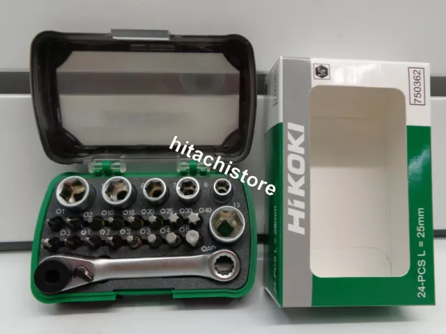 Kit Inserti Da 24 Pezzi Hta750362 Hikoki Per Trapani Avvitatori