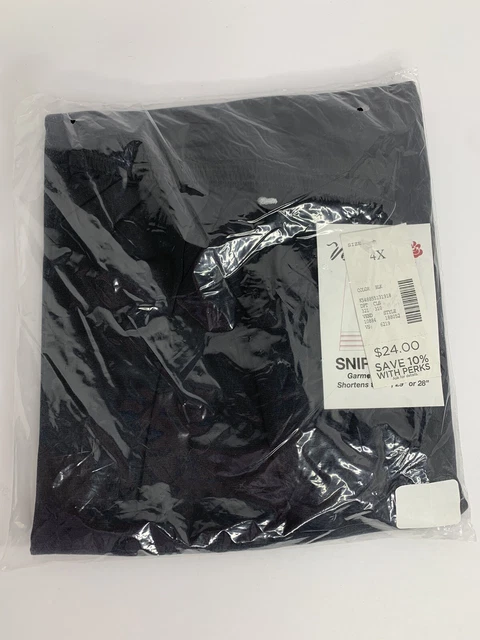 Velrose Snip-It Hem Half Slip Black Plus Size 4X New With Tags