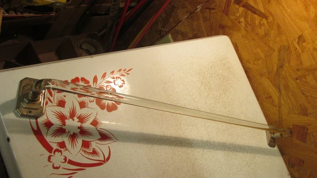 Antique Glass Towel Bar & Brackets- 25 1/2"  No. 9
