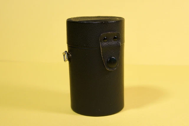 Mamiya-Sekor CS 135mm f2.8 Vintage 35mm Película Cámara Lente Estuche Cuero Imitado Negro