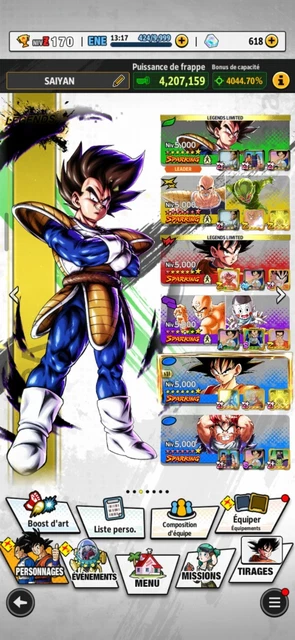 Compte Dragon Ball Legends - Android - Neuf (non Ouvert)